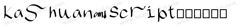 Kashuan Script字体转换
